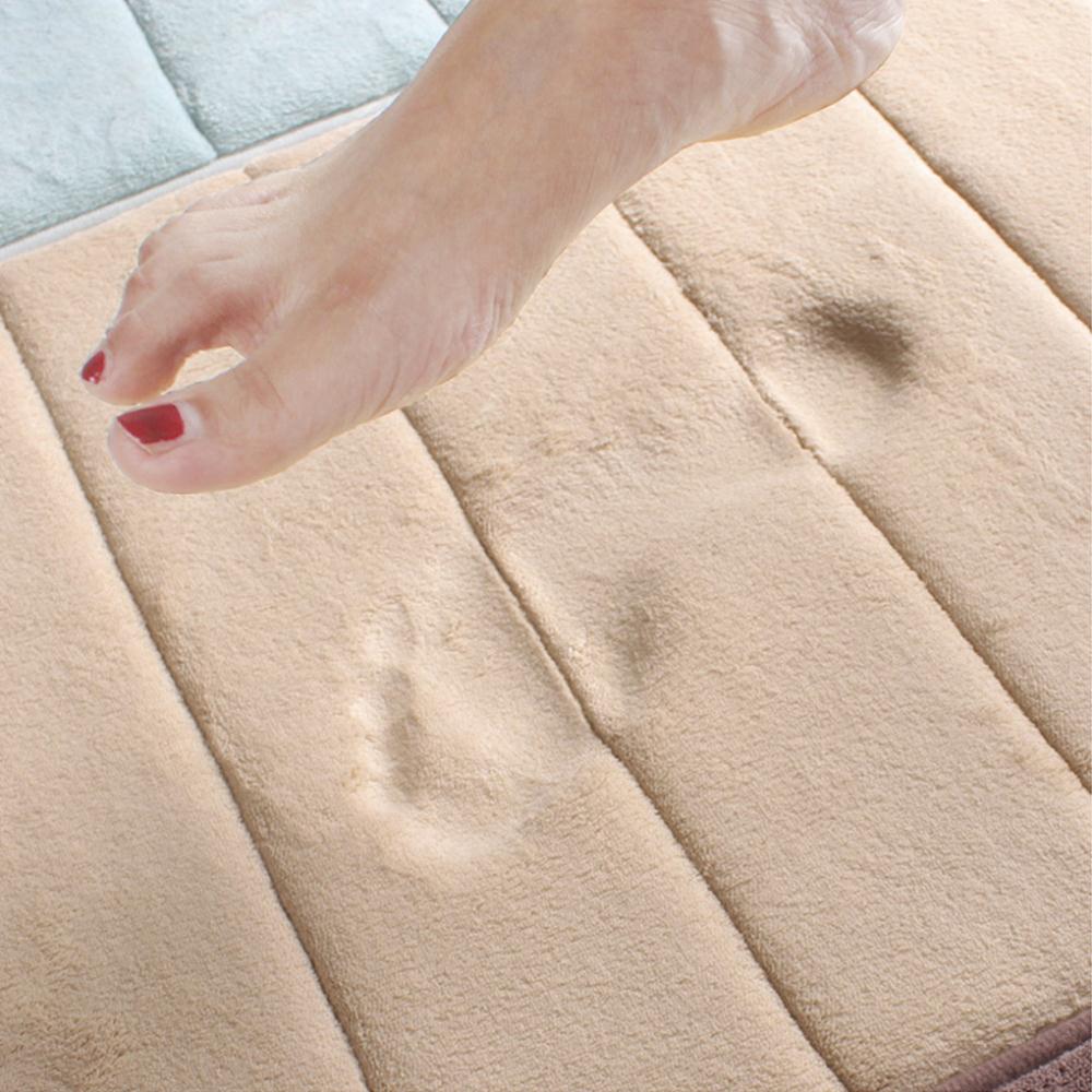 40*60cm Water Absorption Rug Bathroom Mat Shaggy Memory Foam Bath Mat Set kitchen Door Floor Mat Carpet For Toilet Non Slip