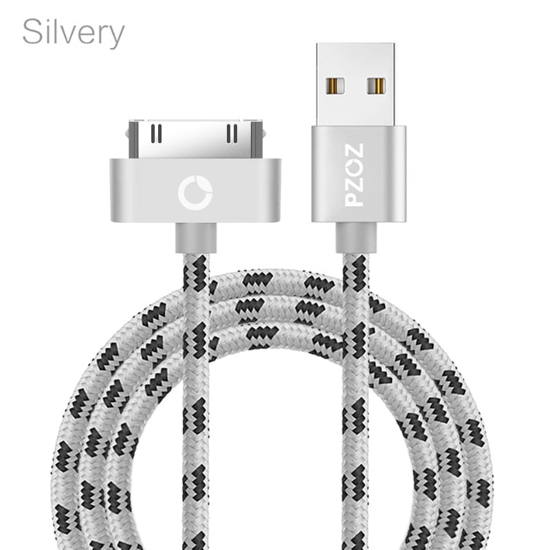 PZOZ USB Cable Charge Fast Charging for iphone 4 s 4s 3GS 3G iPad 1 2 3 iPod Nano itouch 30 Pin Charger adapter Data Sync cord