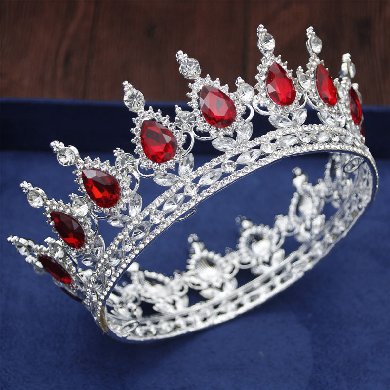 Crystal Vintage Royal Queen King Tiaras and Crowns Men/Women Pageant Prom Diadem Hair Ornaments Wedding Hair Jewelry Accessories