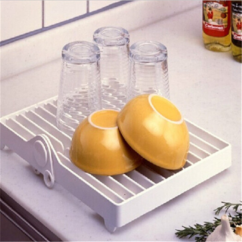 Creative Dish Plate Drain Rack Kitchen Tableware Drying Storage Tray Holder Multifunctional Cup Dish Storage Rack Home Appliance