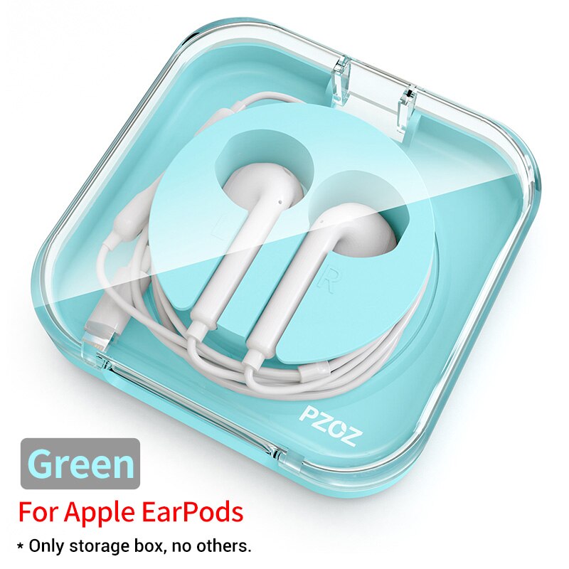 PZOZ for Apple EarPods Headphone storage box earphone Apple Wired earphone cover Portable headset bag apple earpods case cover