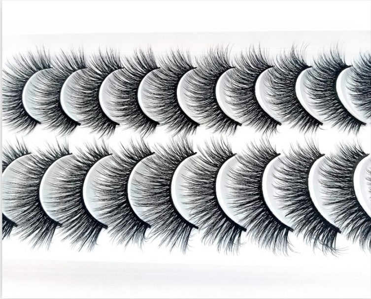 38 Styles 5/10 Pairs Natural False Eyelashes Fake Lashes Long Makeup 3d Mink Lashes Extension Eyelash Mink Eyelashes for Beauty