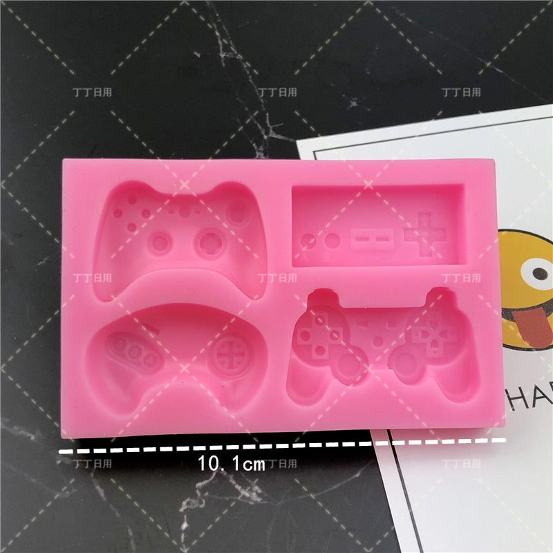 Gamepad Controller Chocolate Silicone Mold Game Boy Gift Mould Sugar Craft Fondant Cake Decorating Baking Tool Oven Available