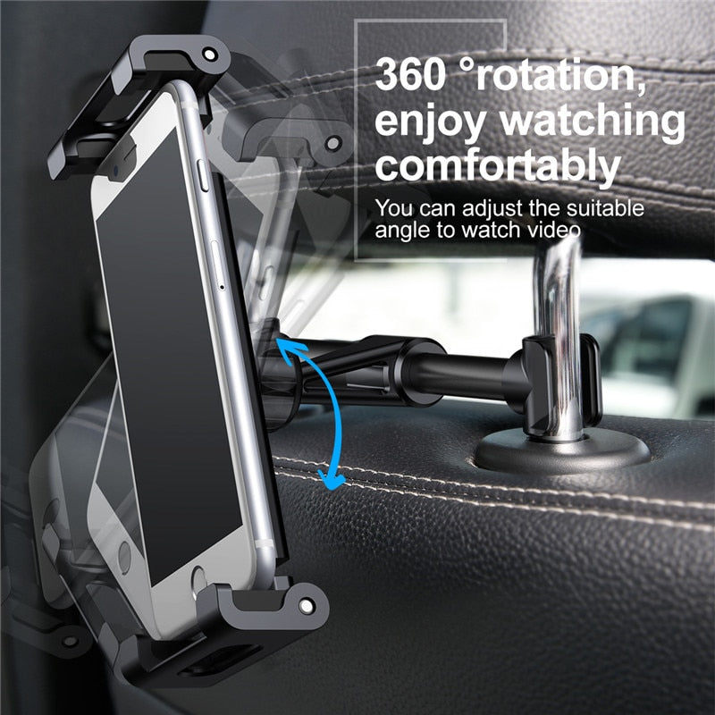 Baseus Car Back Seat Headrest Mount Holder For iPad 4.7-12.9 inch 360 Rotation Universal Tablet PC Auto Car Phone Holder Stand