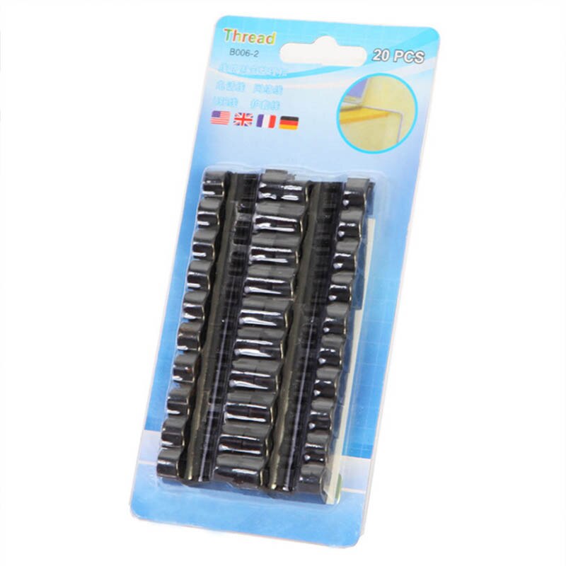 Self-adhesion Desk Organizers  Protector Ties Wire Cord Cable Clip  Management Wiring Accessories Cable Winder Holder Plastic