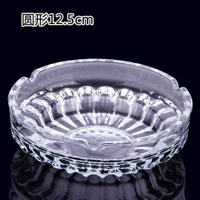 1pc European Crystal Glass Ashtray Creative Personality Large Living Room Office Cafe Hotel Rooms Ashtray