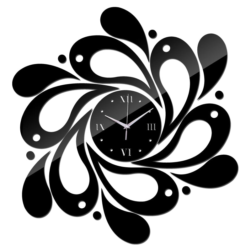Special Offer 3d DIY Wall Clock  Home Decoration Mirror Acrylic Stickers Furniture Modern Style