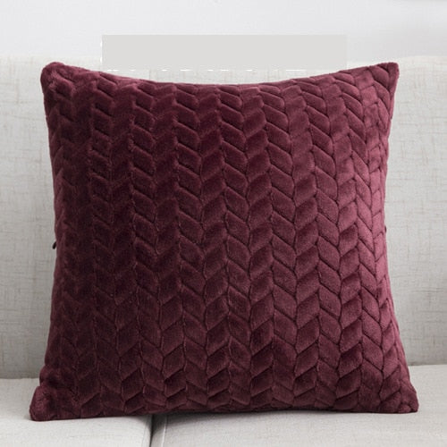 Plush Decorative Geometric Cushion Cover 45x45cm Pillow Case Home Decor Pillow Cover Living Room Luxury Throw Cushion Covers