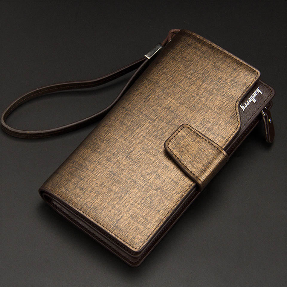 Card Holder Men Wallets Business PU Leather Long Design Quality Fashion Casual Men Purse Zipper Multi-function Wallets