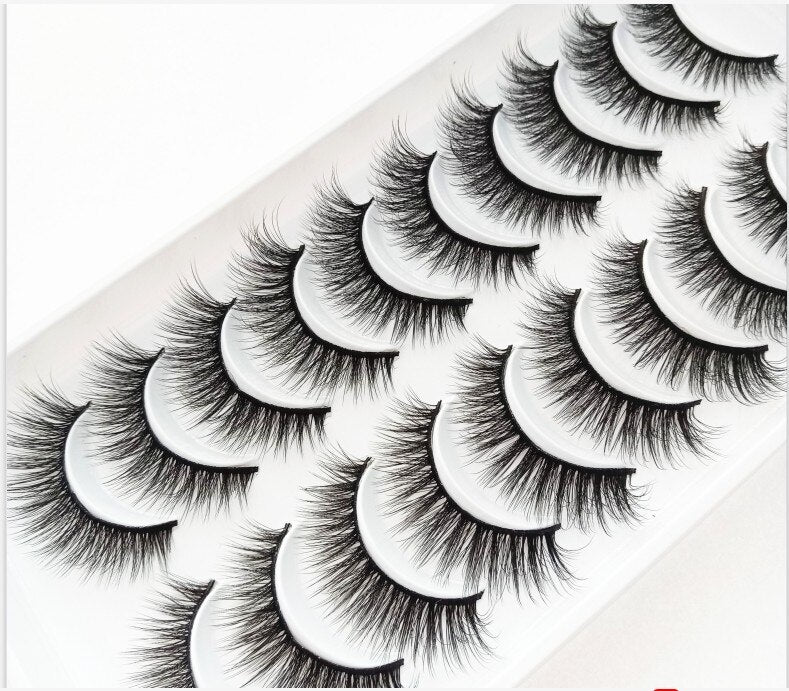 38 Styles 5/10 Pairs Natural False Eyelashes Fake Lashes Long Makeup 3d Mink Lashes Extension Eyelash Mink Eyelashes for Beauty