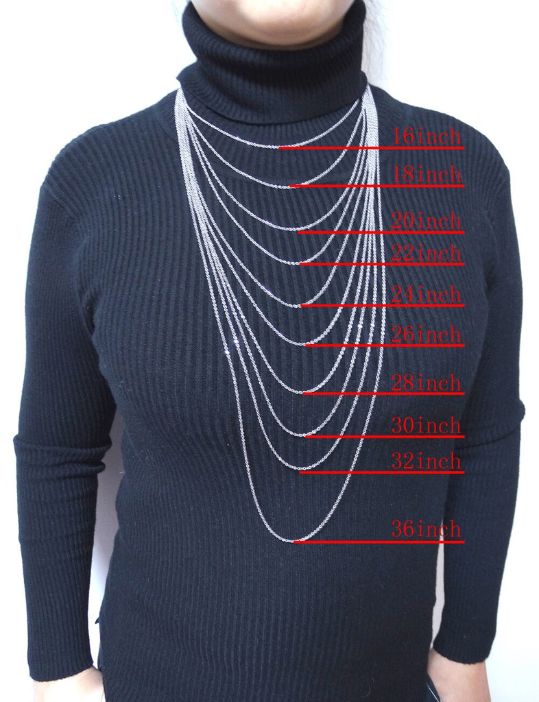 Men Women Jewerly 1mm 16&quot; 18&quot; 20&quot; 22&quot; 24&quot; Inches Links Chain Fashion Necklace Stainless Steel Necklace Classic Pop Rolo Chains