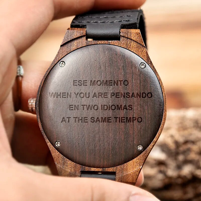 BOBO BRID Personalized LOGO WORDS MESSAGE Engraved Wood Watch Sunglasses Logo Customized Item OEM&amp;ODM No products
