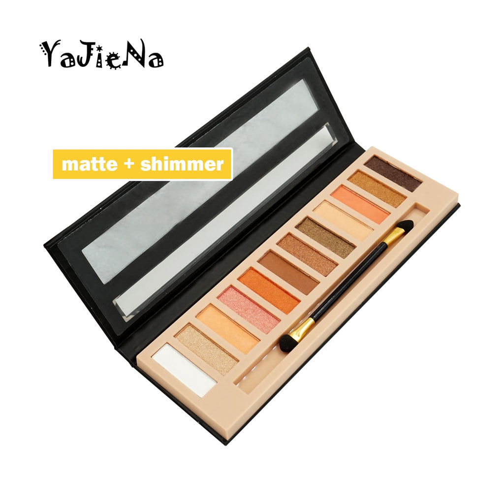 Branded Cosmetic Makeup Glitter Shimmer Matte Eye Shadow Palette Make Up 12 Colors Eyeshadow Palette Nudes Matte Women gift