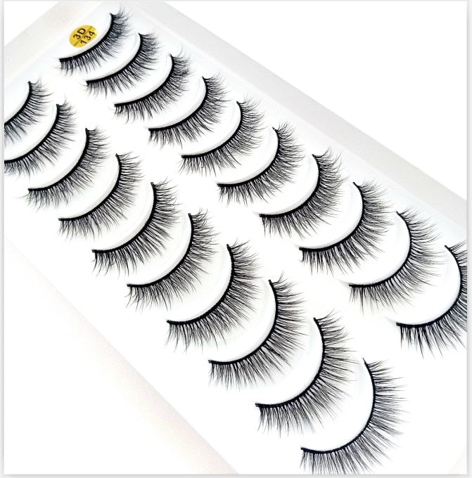 38 Styles 5/10 Pairs Natural False Eyelashes Fake Lashes Long Makeup 3d Mink Lashes Extension Eyelash Mink Eyelashes for Beauty