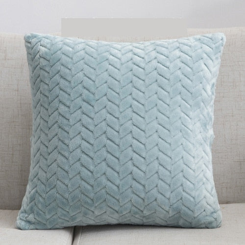 Plush Decorative Geometric Cushion Cover 45x45cm Pillow Case Home Decor Pillow Cover Living Room Luxury Throw Cushion Covers