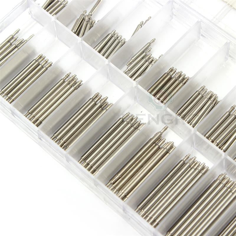 270pcs/Set Watch Accessories Watchband Stainless Steel Metal Spring Bars 8mm - 25mm Strap Belt Repair Tools