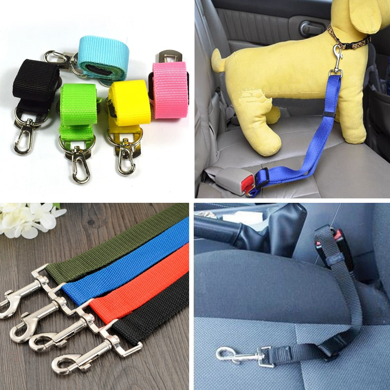 Dog Collars Leads Vehicle Car Dog Seat Belt Pet Dogs Car Seatbelt Harness Lead Clip Safety Lever Auto Traction Products