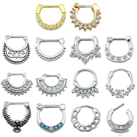 16G Nose Piercing Ring Indian Nose Septum Ring Clicker Nose Rings Piercing Body Jewelry Hoops Helix Piercing Ear Cartilage Gifts