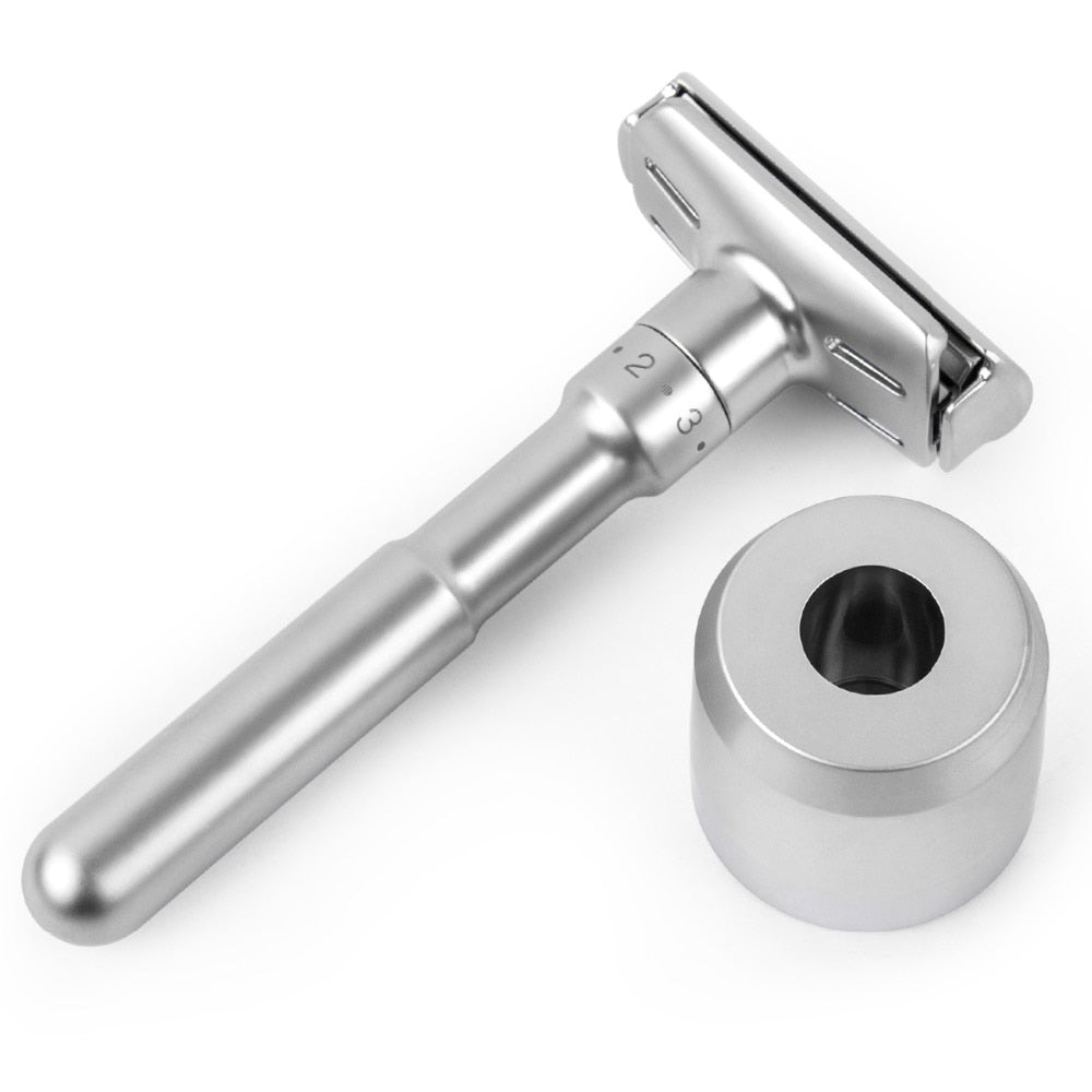 Mingshi Adjustable Safety Razor and Base for Man Shaving Razor Classic Safety Razor ming shi 2000s can choose Base and Razor