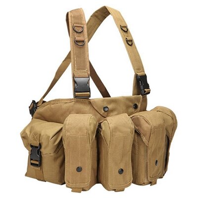 Tactical Vest Airsoft Ammo Chest Rig AK 47 Magazine Carrier Vest Combat Tactical Military Hunting Gear