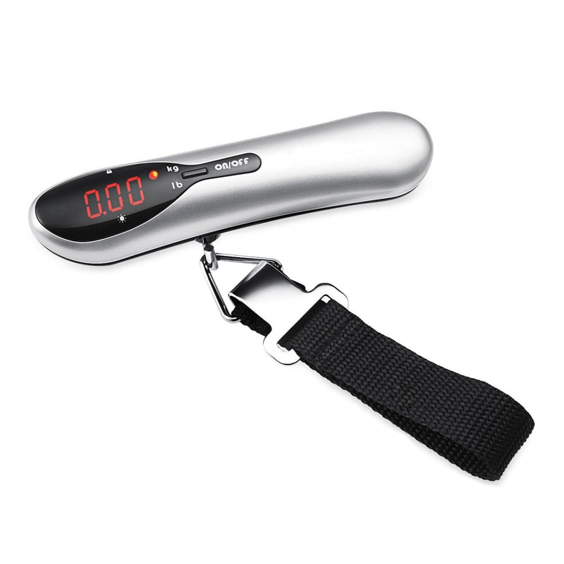 Portable 50kg/110lb Electronic hand held luggage scale Hanging Scales Weight Balance Travel suitcase case