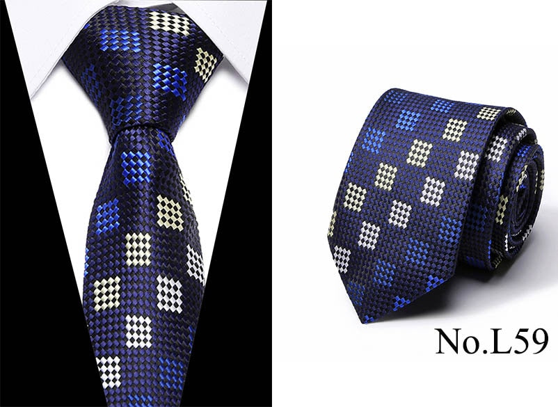 Free shipping  Gravatas Mens Accessories Striped  Plaid Pattern Business Silk Tie Necktie for Men Wedding Suit Jacquard Ties