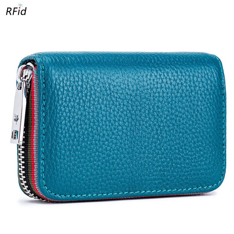 SOUTH GOOSE Genuine Leather Organizer RFID Credit Card Holder Men Business Card Holder Women Minimalist Travel Card Bag Wallets