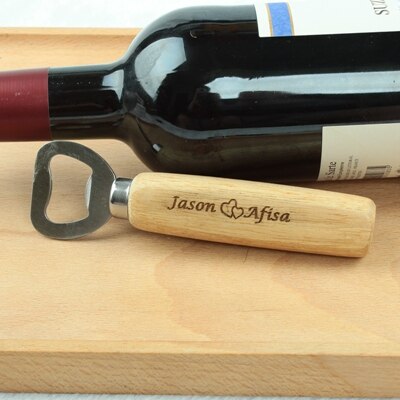 Personalized wedding Bottle Opener Corkscrew Knife customed logo Gift  House Warming Gift Wedding Favor Gift for guest