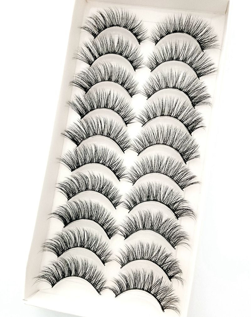 38 Styles 5/10 Pairs Natural False Eyelashes Fake Lashes Long Makeup 3d Mink Lashes Extension Eyelash Mink Eyelashes for Beauty