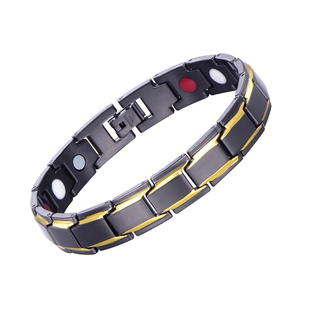 20cm Women Men Magnetic Therapy Bracelet Classic Titanium Steel Anti-snoring Health Care от храпа для мужчины antironquidos