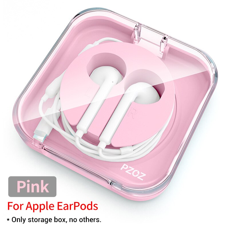 PZOZ for Apple EarPods Headphone storage box earphone Apple Wired earphone cover Portable headset bag apple earpods case cover