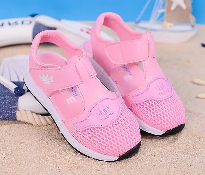 Hot fashion summer trend new girl sandals soft bottom lie fallow beach shoes boys  sandals