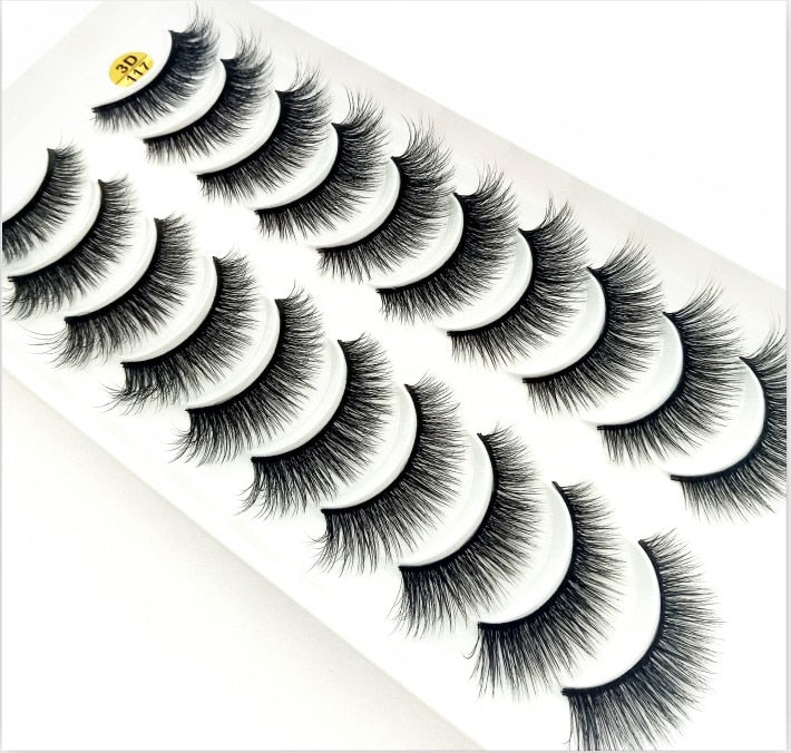 38 Styles 5/10 Pairs Natural False Eyelashes Fake Lashes Long Makeup 3d Mink Lashes Extension Eyelash Mink Eyelashes for Beauty