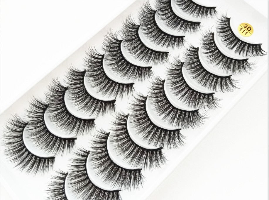 38 Styles 5/10 Pairs Natural False Eyelashes Fake Lashes Long Makeup 3d Mink Lashes Extension Eyelash Mink Eyelashes for Beauty