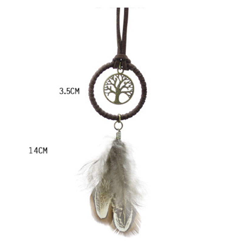 Mini Dreamcatcher Bookmarks New Fashion Handmade  Indian Dream Catcher Cafe & Bar & Bag Hanging Pendant Decor Gift 3.5 diameter