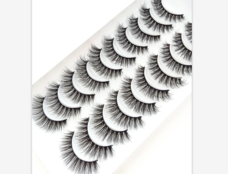 38 Styles 5/10 Pairs Natural False Eyelashes Fake Lashes Long Makeup 3d Mink Lashes Extension Eyelash Mink Eyelashes for Beauty