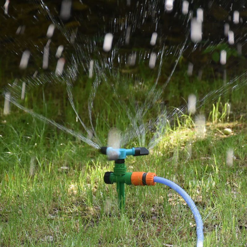 Garden water nozzle adjustable Rotate Sprinkler Nozzle Watering Head Lawn Water Sprinkler watering & irrigation 1set