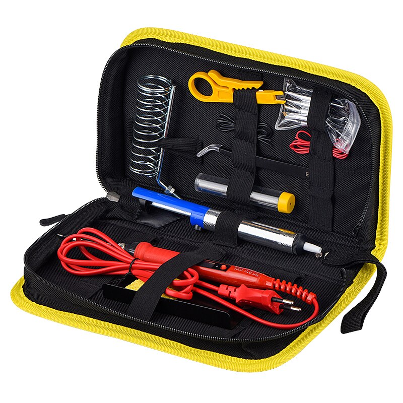 JCD Soldering iron kit adjustable temperature 220V 80W LCD solder welding tools Ceramic heater soldering tips Desoldering Pump