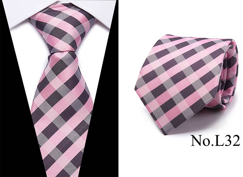 Free shipping  Gravatas Mens Accessories Striped  Plaid Pattern Business Silk Tie Necktie for Men Wedding Suit Jacquard Ties