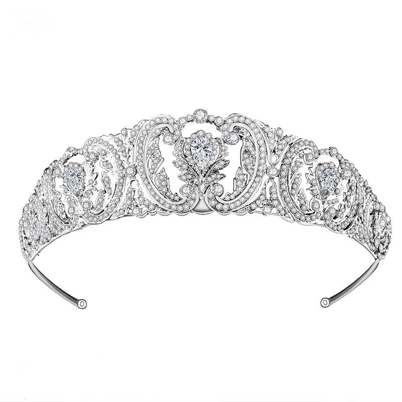 Baroque Luxury Crystal Wedding Bridal Tiaras Crowns For Women Prom Diadem Hair Ornaments Wedding Bride Hair Jewelry Accessories