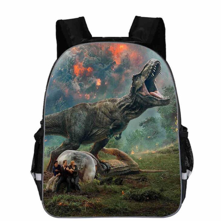 11-16inch Popular Animal Printing Dinosaur Backpack For Kids Jurassic World Fallen Kingdom Bags For Girls Boys Children School