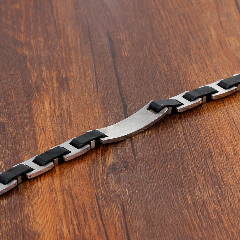 Personalized Stainless Steel Bracelets Fashion Men Jewelry Male Bracelets Bangles Classic Biker Chain Design (JewelOra BA101588)