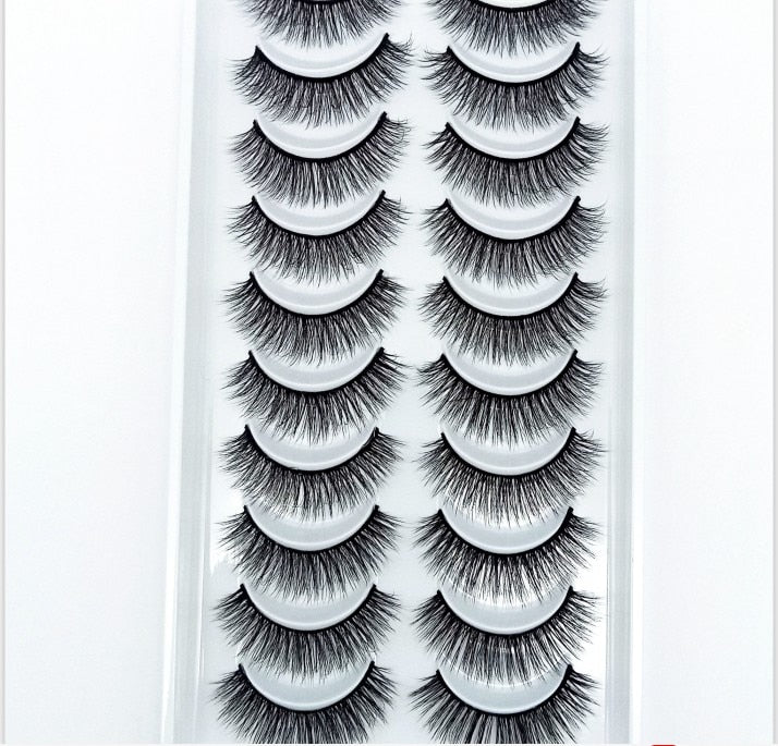 38 Styles 5/10 Pairs Natural False Eyelashes Fake Lashes Long Makeup 3d Mink Lashes Extension Eyelash Mink Eyelashes for Beauty