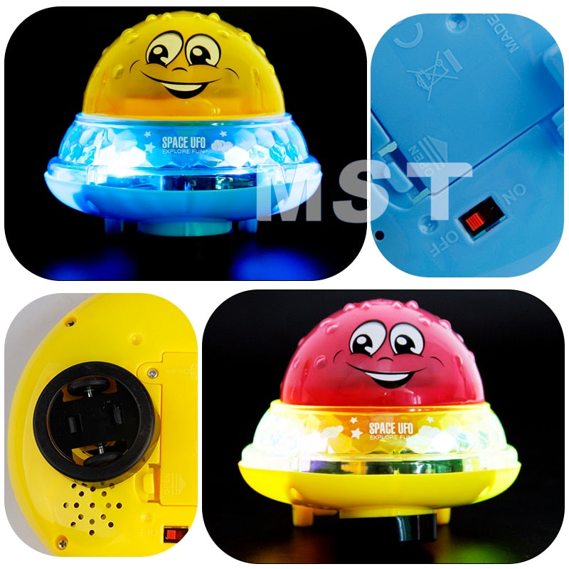 Funny Baby Bath Toys Water Sprinkler Ball Rotate With Colorful LED Light Shower Bathtub Swimming Pool For Kids Water Games