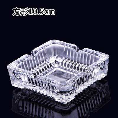 1pc European Crystal Glass Ashtray Creative Personality Large Living Room Office Cafe Hotel Rooms Ashtray