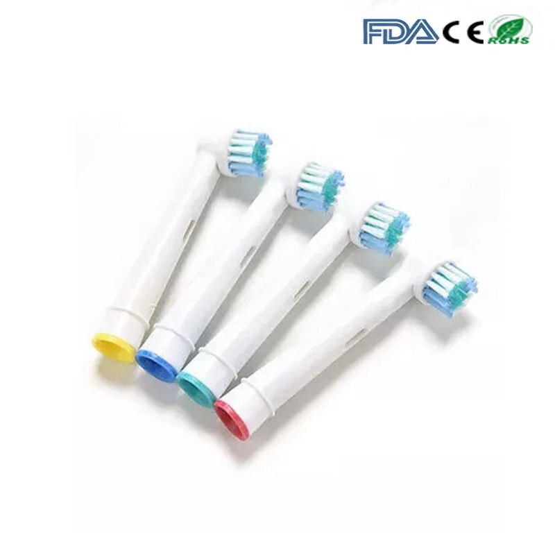 4PCS Electric Toothbrush Heads Replacement For Braun Oral Nozzles Soft Bristle Vitality Dual Clean Hygiene Care SmartSeries