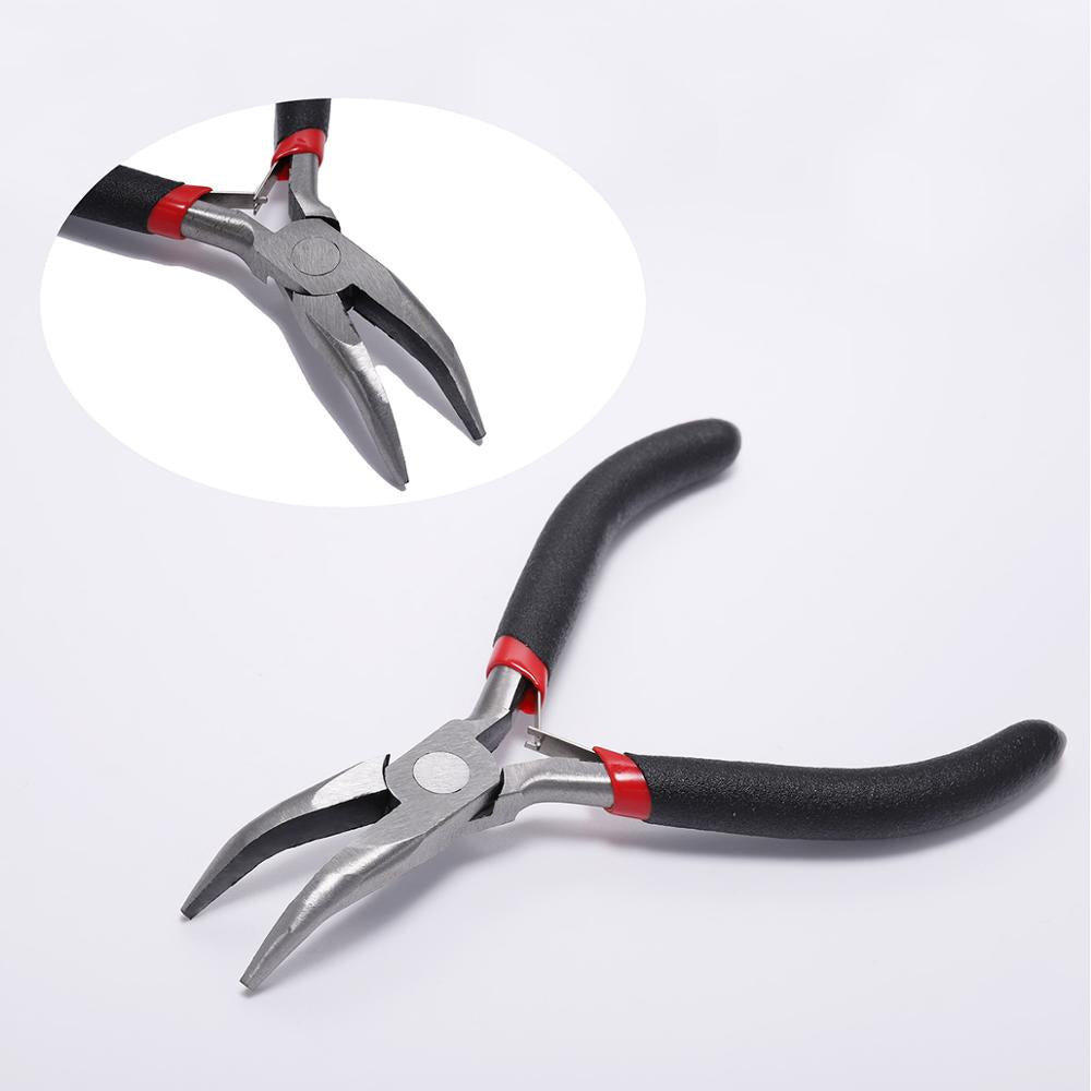 Ferronickel Carbon-Hardened Steel Round Nose End Cutting Jewlery Pliers Tools DIY Equipment Pliers Fit Handcraft Beadwork Repair.