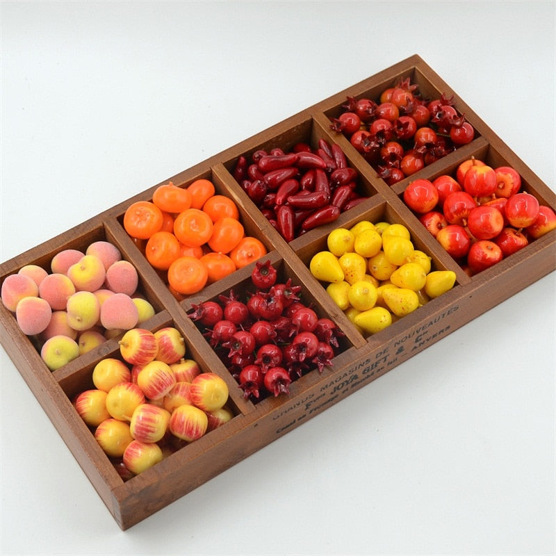 80Pcs Artificial Mini Simulation Small Foam Plastic Fake Artificial Fruit and Vegetables House Party Kitchen Wedding Decoration