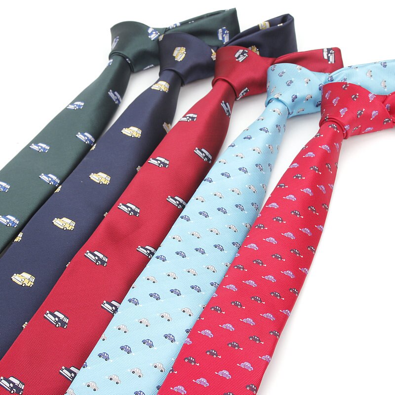 2018 Brand New Tie For Men Polyester Jacquard Animal Necktie for Wedding Business Suits 6cm Skinny Dot Neck Ties Slim Gravatas