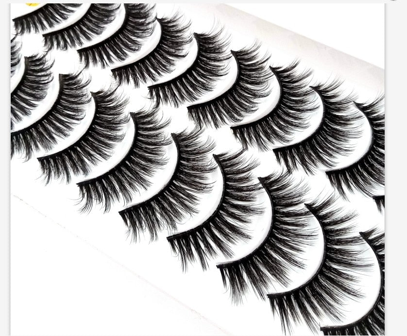 38 Styles 5/10 Pairs Natural False Eyelashes Fake Lashes Long Makeup 3d Mink Lashes Extension Eyelash Mink Eyelashes for Beauty